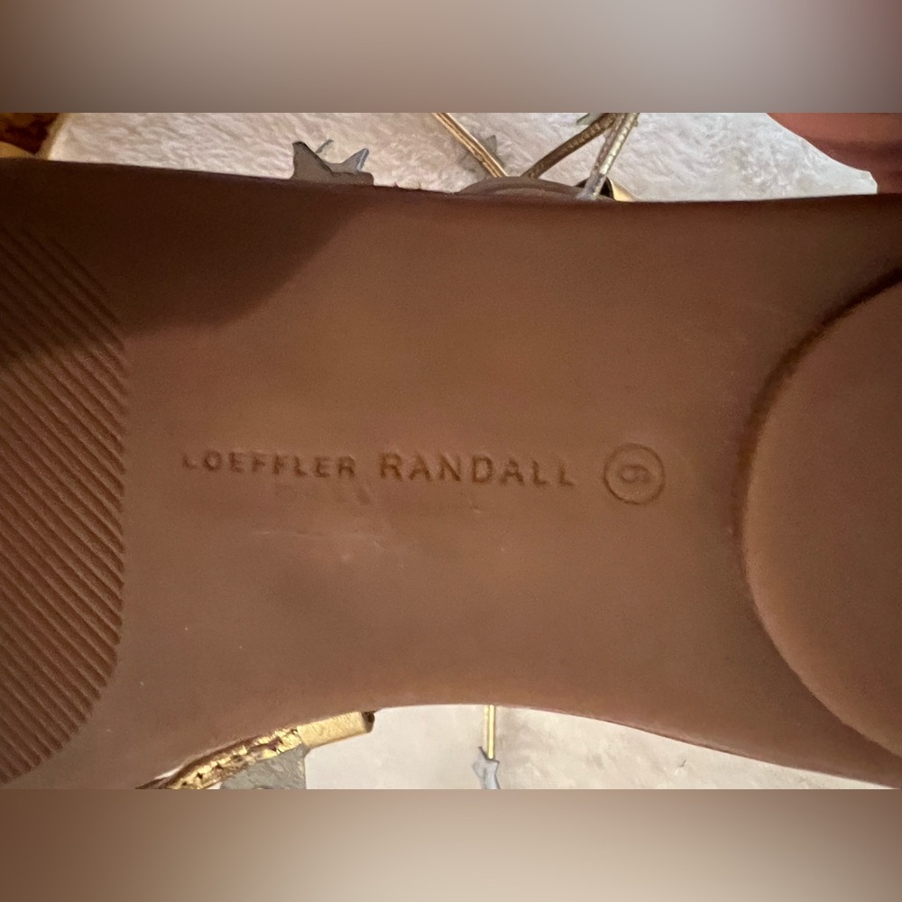 Loeffler Randall Gold and Silver Star Gladiator Sandals - Picture 4 of 7